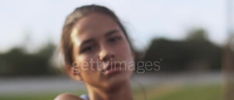 young athlete, composed and in control